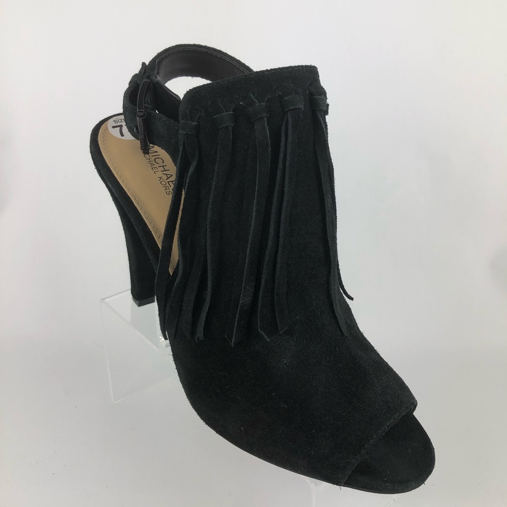 MICHAEL Michael Kors kassidy black suede fringe